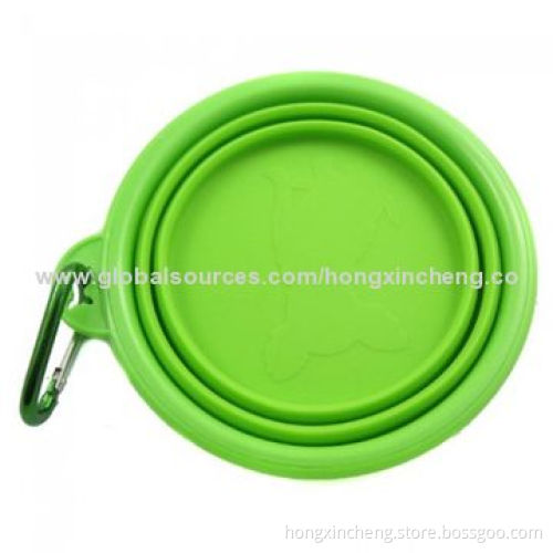 G-collapsible Silicone Pet Drinking Bowls, Different Colors Available
